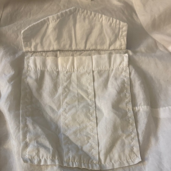 NWOT! LOFT Women's Classic White Button Down Shirt - Picture 3 of 3